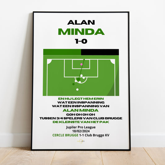 Alan Minda goal vs Club Brugge