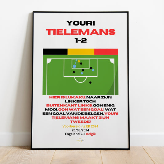 Youri Tielemans goal vs Engeland