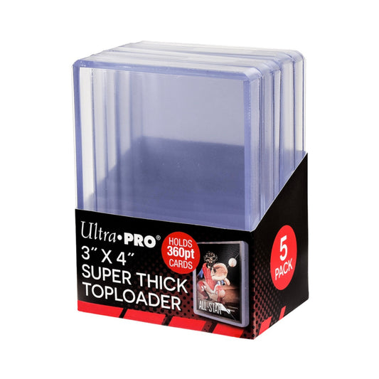Ultra PRO 3" X 4" Super Thick 360PT Toploader 5ct